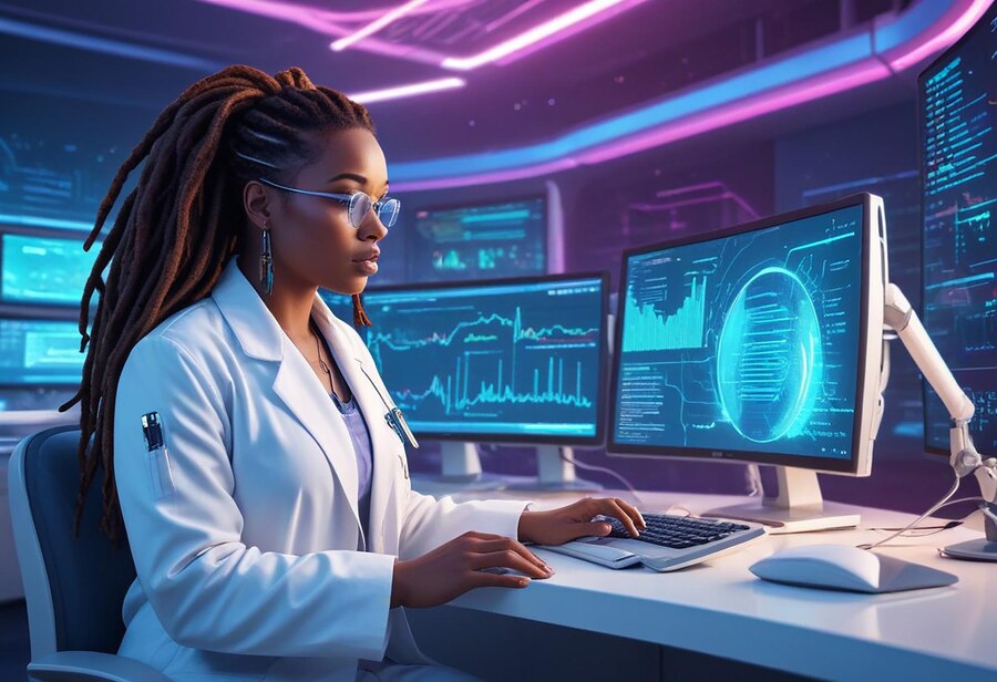 woman-lab-coat-is-working-computer-with-monitor-showing-diagram-brain-b_999340-52885